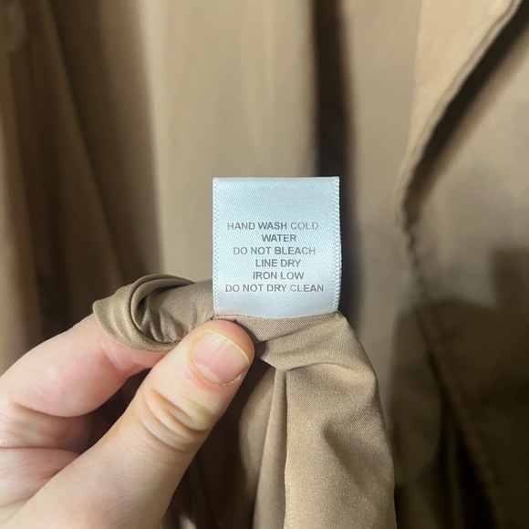 HYFVE Double-Breasted Tan Trench Coat Size Small - Picture 12 of 13